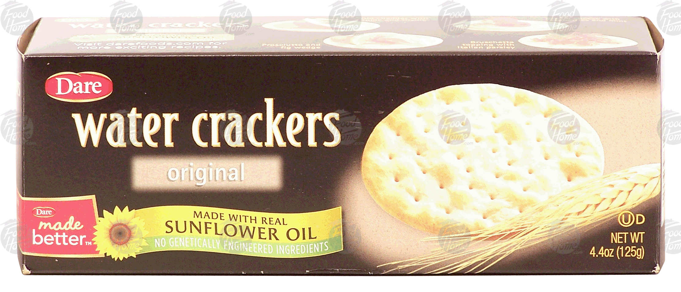 Dare  water crackers made with sunflower oil, original Full-Size Picture